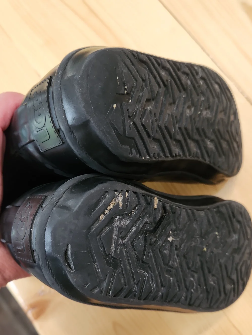 UGG Kids Kex Waterproof Rain & Snow Boots Black Size 12